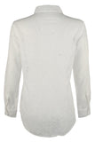 Lauren Ralph Lauren Women's Petite Eyelet Button Down Crisp Cotton Shirt