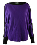 Ralph Lauen Women's Waffle Knit Colorblocked Top PB XS