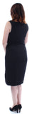 Lauren Ralph Lauren Women's Side Zip Slit Sheath Dress Blck 4