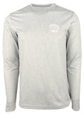 Camisa de manga larga de alto rendimiento para pesca en aguas profundas para hombre Southern Tide, gris jaspeado, talla pequeña