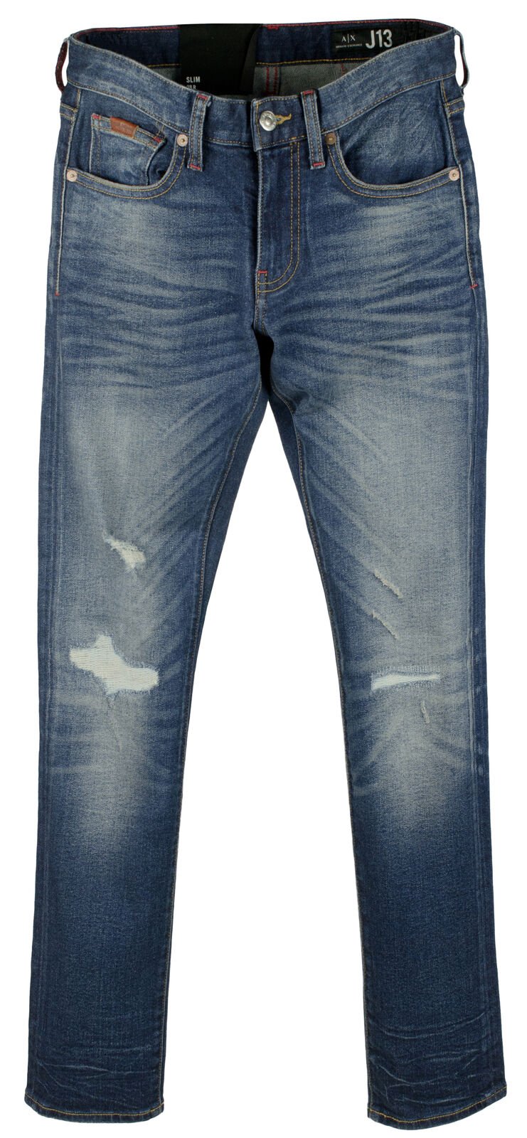 Armani Exhange Men's J13 Slim Fit Jeans Pants Denim Indigo 28WX32L