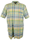 Men's Big and Tall Popover Short Sleeve Shirt YA LT