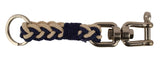 Polo Ralph Lauren Swivel Pin Braided Key Fob Key Chain-NW-OS