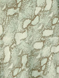 Ralph Lauren Women's Satin Snakeskin Print A-line Skirt 4 Turquoise Multi