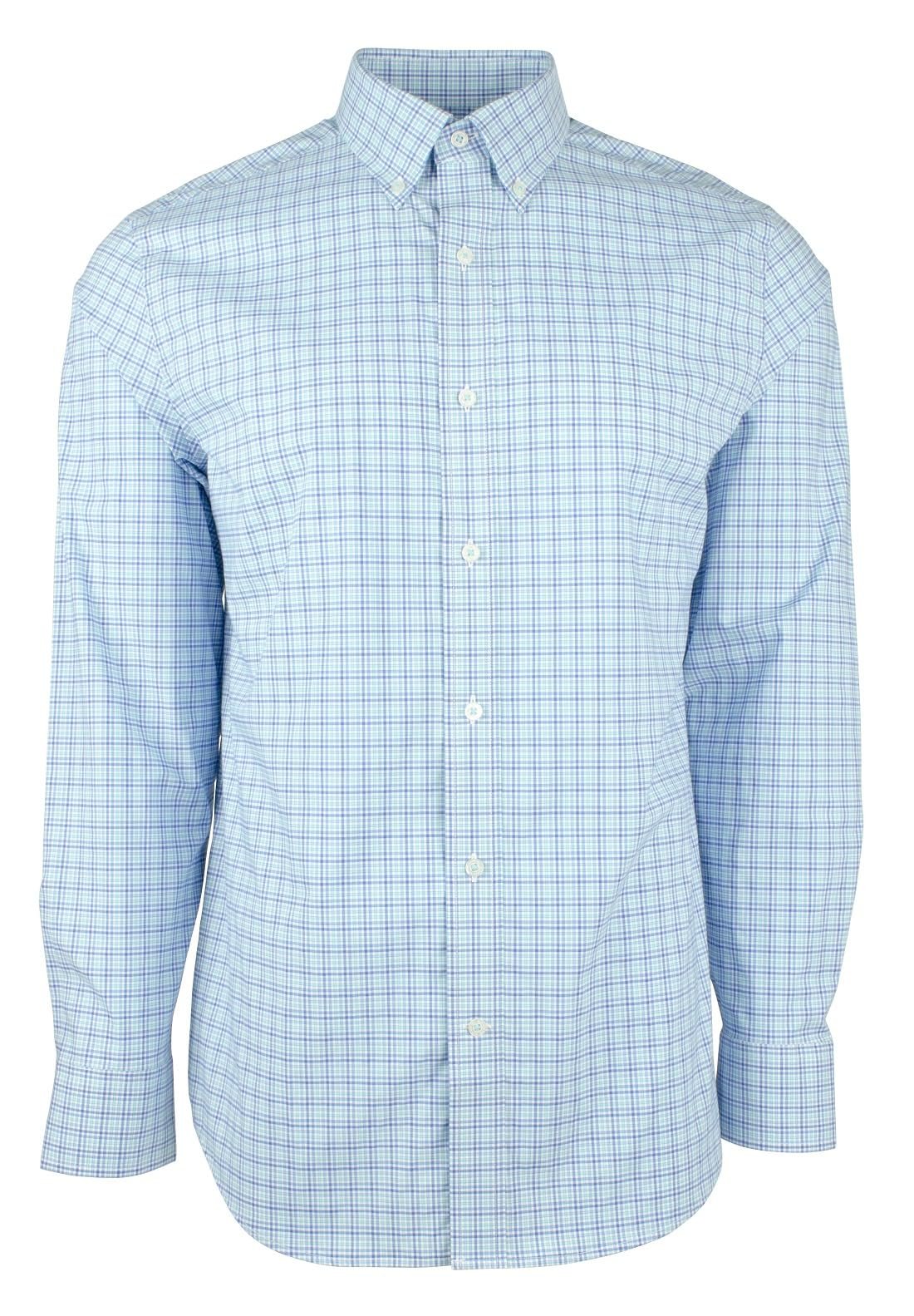 Southern Tide Men's Cocodella Check Trim Fit Long Sleeve OC Small