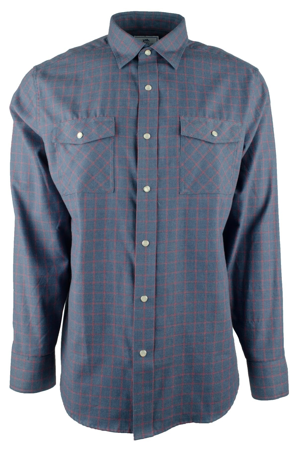 Southern Tide Men's Classic Fit Checkered Work Shirt X-Large Insig Blue