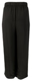 Eilen Fisher Women's Plus Size High Waist Pleated Wide Leg Silk Pants Black 3X