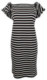 Lauren Ralph Lauren Women's Off-the-Shoulder Striped Dress-PB-L