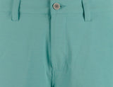 Pantalones cortos Southern Tide T3 jaspeados de 9" con frente plano para hombre, color azul Tidal Wave, talla 40