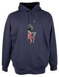 POLO RALPH LAUREN Men's Big & Tall The RL Fleece Big Patchwork Pony Hoodie 4XLT Navy