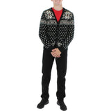 Polo Ralph Lauren Men's Fair Isle Long Sleeve Cardigan Sweater Black Multi