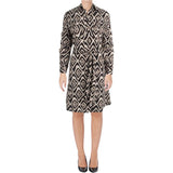 Lauren Ralph Lauren Women's Crepe Fit & Flare Shirt Dress M 6