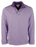 Sudadera Tommy Bahama Flipfield Snap Mock para hombre, color violeta costero jaspeado, talla pequeña