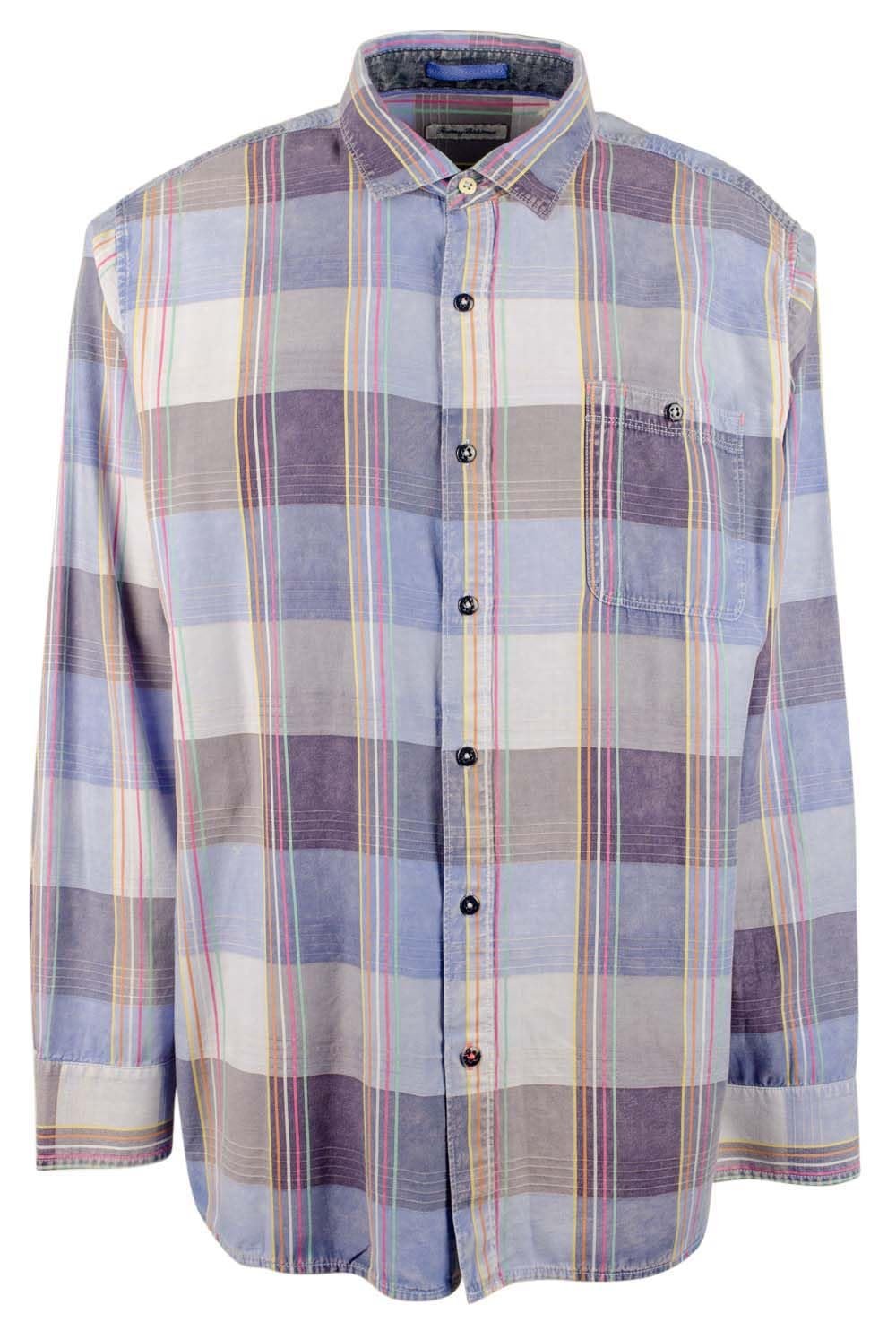 Camisa Tommy Bahama de manga larga con botones y estampado indio para hombre, talla 2XL