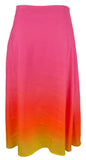 Lauren Ralph Lauren Women's Plus Size Ombre Linen Blend Aline Midi Skirt