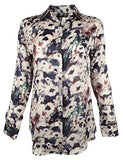 Lauren Ralph Lauren Women's Petite Floral Print Button Down Shirt