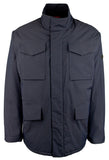 Michael Kors Men's Long Sleeve Field Rain Coat Jacket Blue XXL