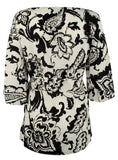 Lauren Ralph Lauren Women's Paisley Print Crepe Shirt Tunic Top