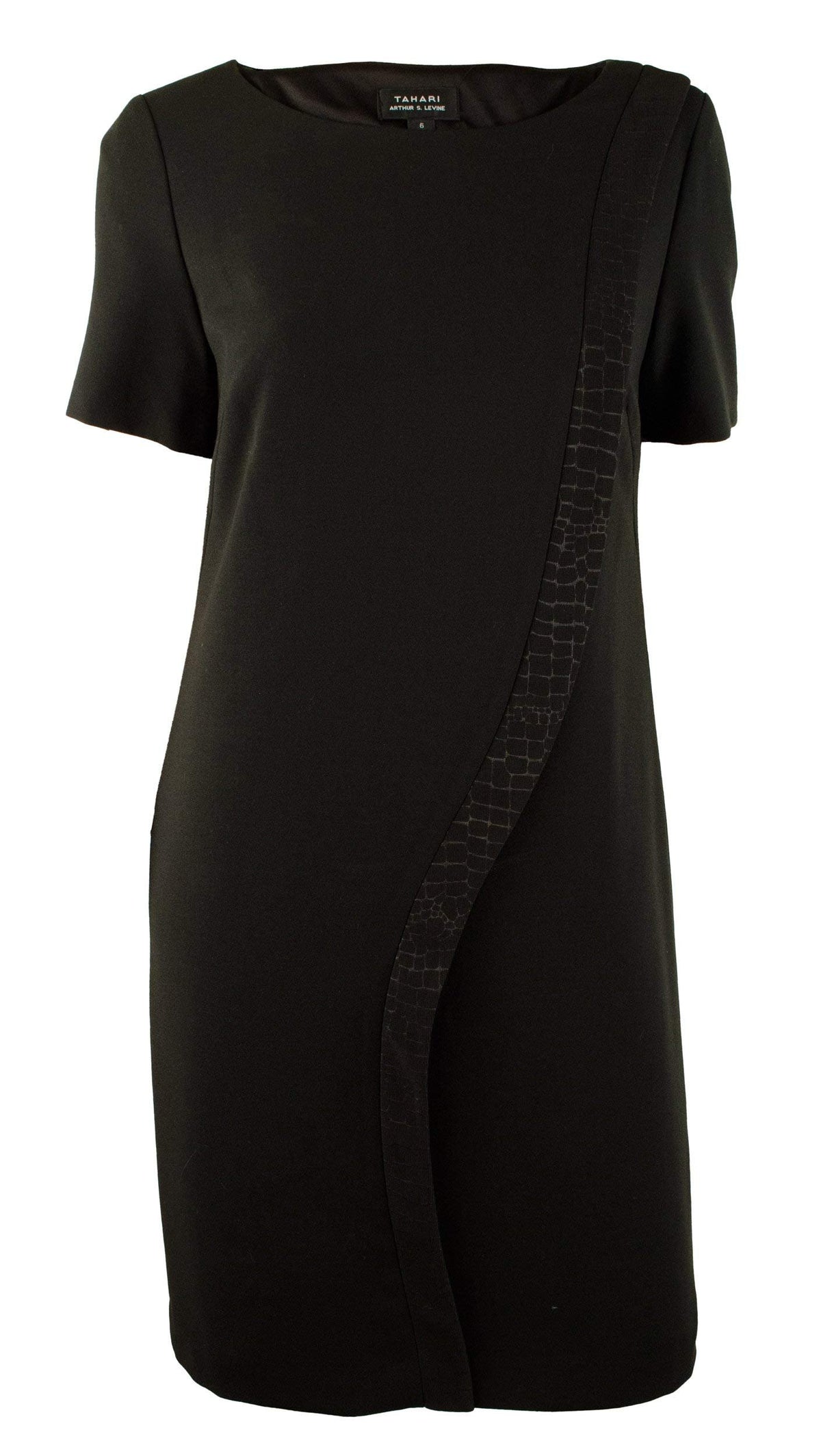 Tahari by ASL Women's Kevin Embossed Stripe Shift Dress