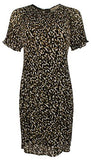 Michael Kors Women's Pleated Camouflage Print Dress SG XSmall