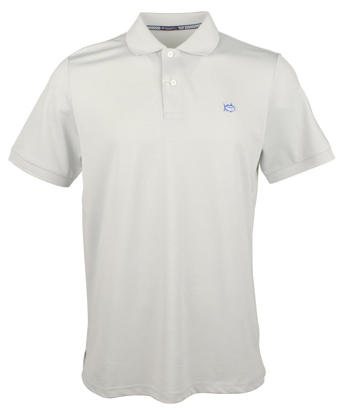 Southern Tide Men's Jack Heathered Performance Polo Shirt Grey Small