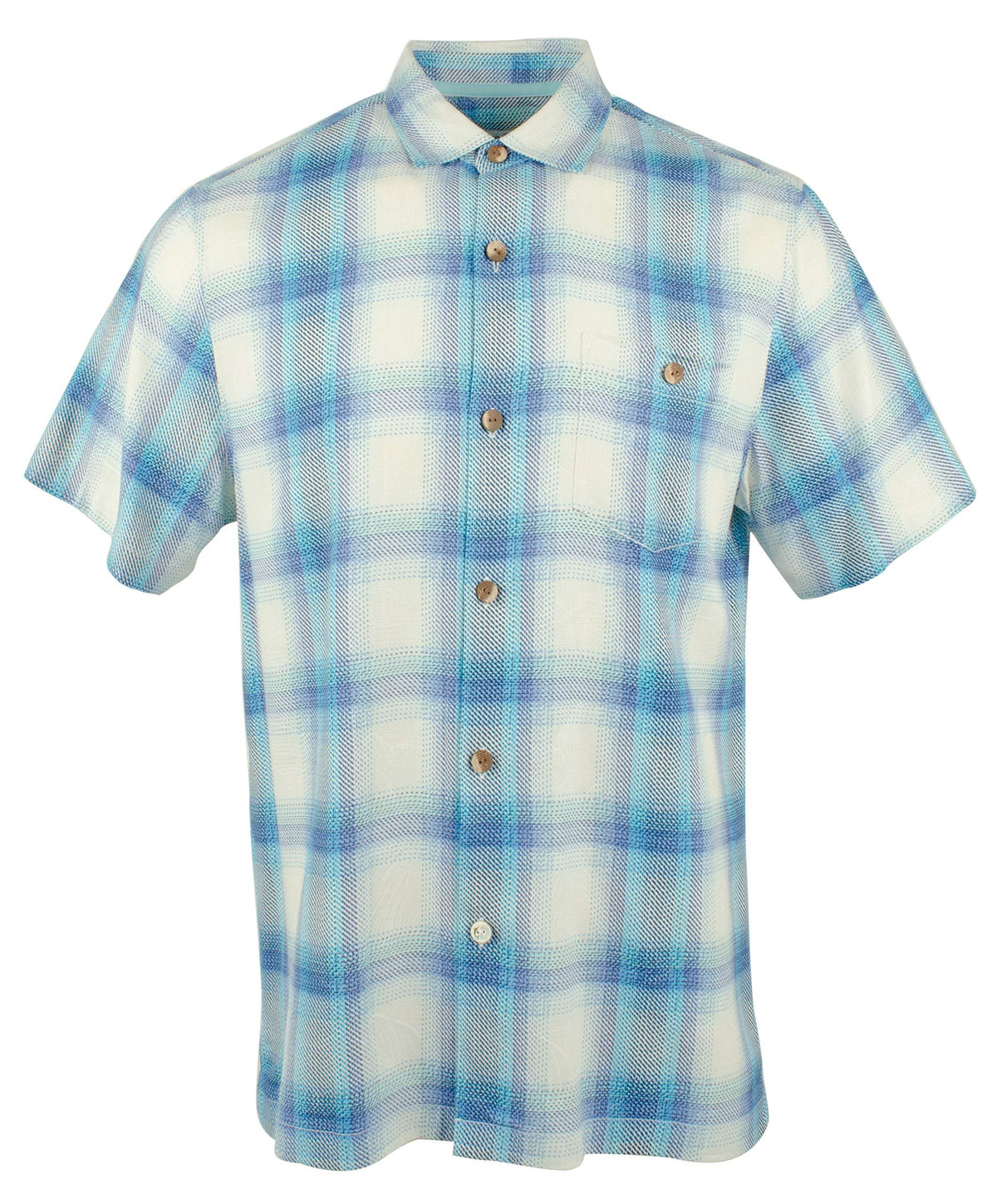 Tommy Bahama Men's Escondido Beach Plaid Camp Shirt Strgz Small