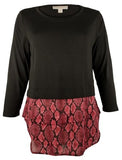 Michael Michael Kors Women's Layered Long Sleeved Top