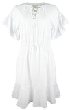 Michael Kors Women's Plus Size Faux  Elastic waist Dress