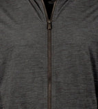Tommy Bahama Erkek Yeni Roger Point Tam Fermuarlı IslandZone Sweatshirt Ceket Kömür Küçük