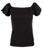 Lauren Ralph Lauren Women's Petite Jersey Off The Shoulder Top PB PXS