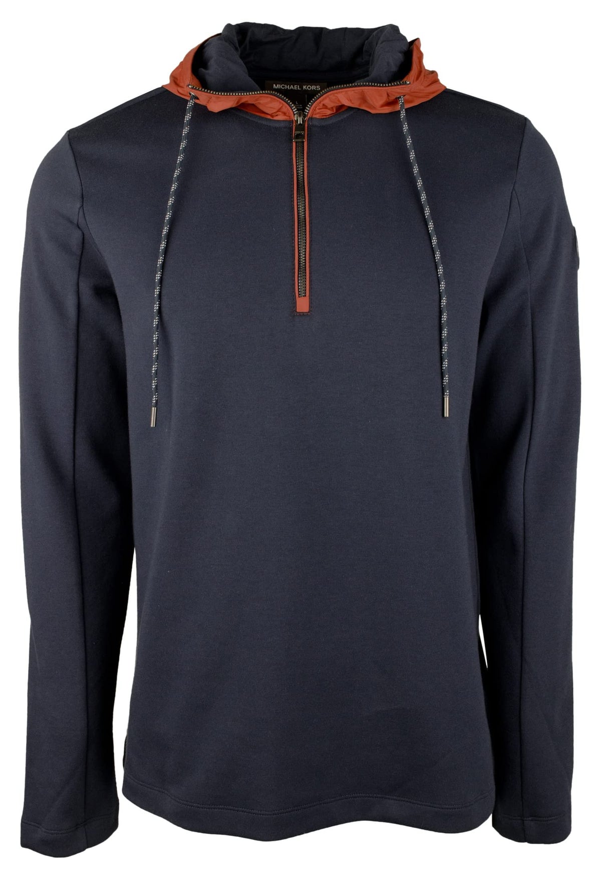 Michael Kors Men's Hooded Quarter Zip Pullover-HO-Medium