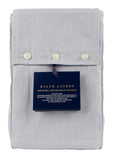 Ralph Lauren Organic Reversible Oxford One King Sham Blue White