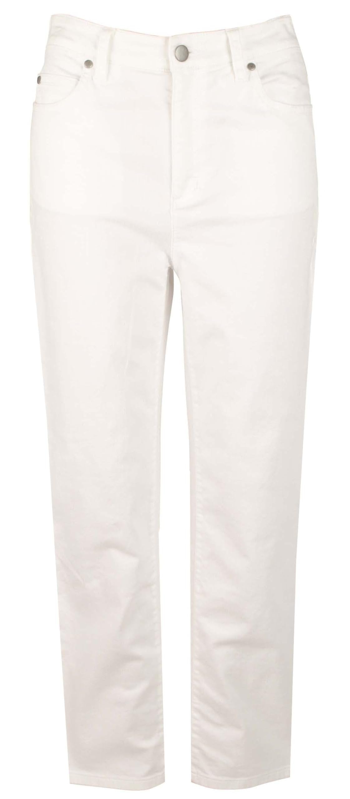 Eileen Fisher Women's High Waist Slim Fit/Leg Stretch Denim Pants Jeans Wht 16