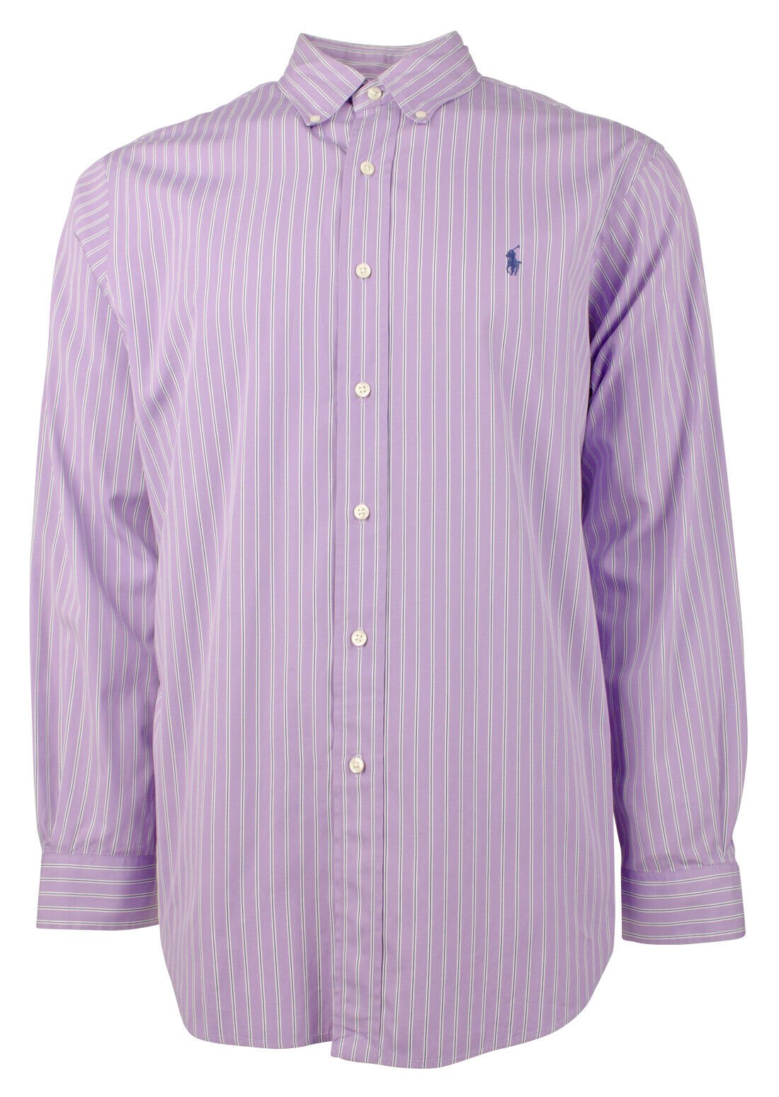 Customer Return Polo Ralph Lauren Men's Classic Fit Striped Button Down Shirt 16.5 (34-35)