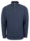 Tommy Bahama Erkek Fliprider Snap Mock Çift Taraflı Sweatshirt Siyah Hthr Küçük