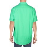 POLO RALPH LAUREN Men's Classic Fit Washed Poplin Shirt NGrn L Neon Green