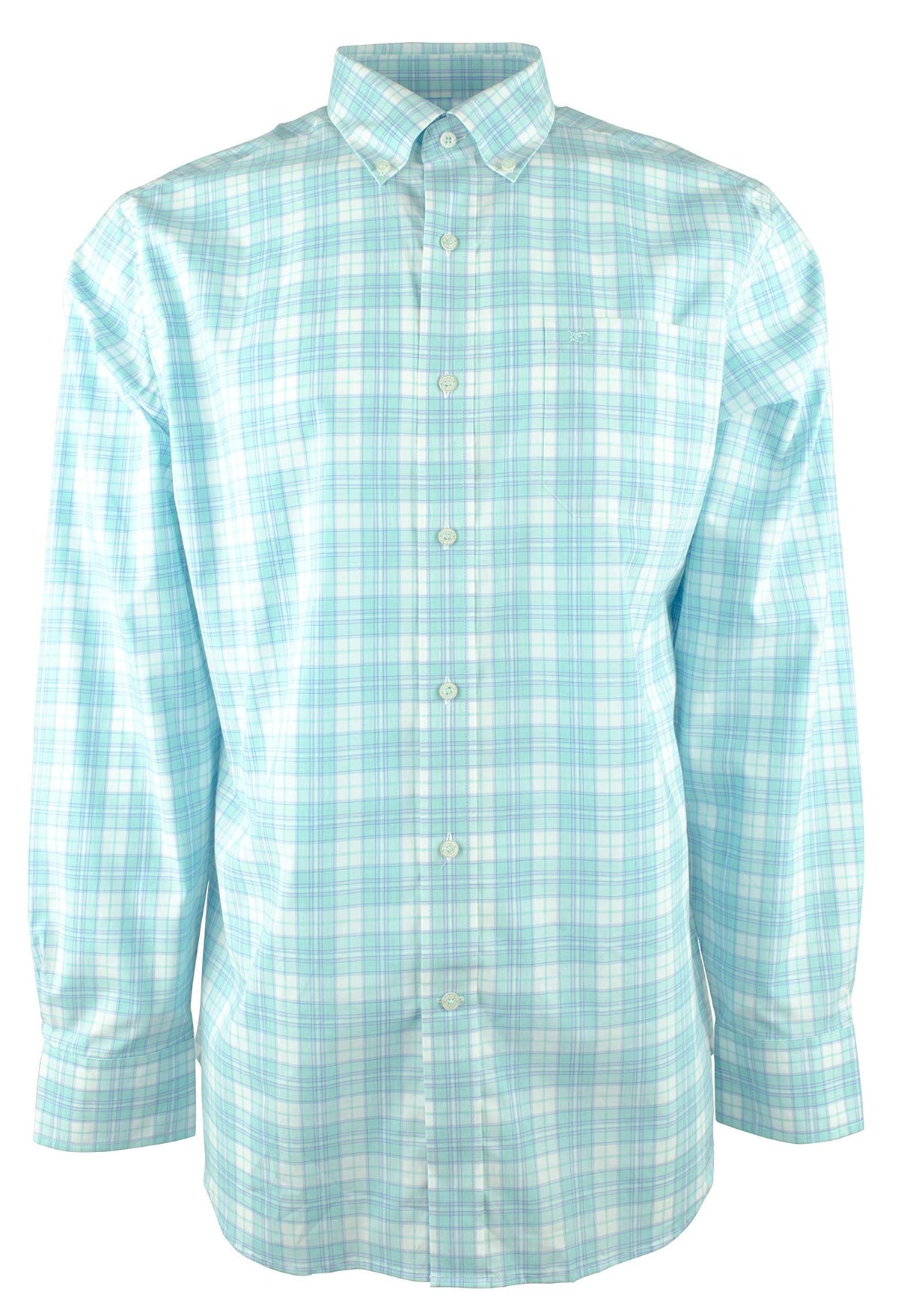 Men's Freeboard Plaid Button-Down Long Sleeve Shirt-at-M