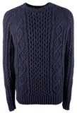 Customer Return Polo Ralph Lauren Men's Long Sleeved Wool Blend  Sweater Navy Blue Large