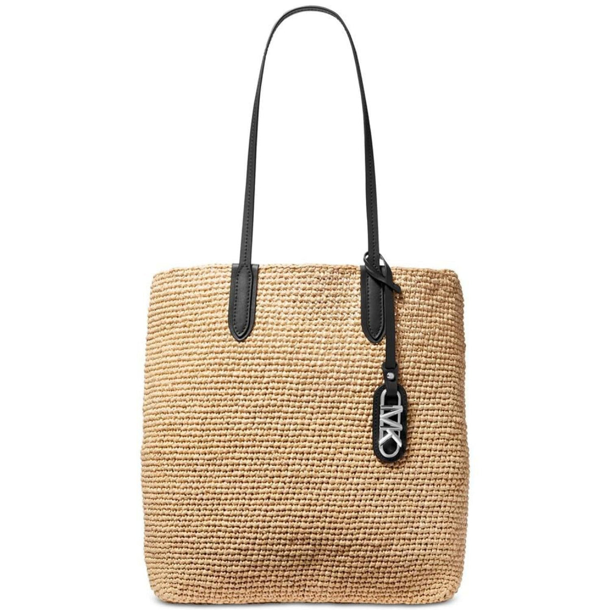 Bolso grande Eliza North/South de Michael Kors, color natural y negro, talla única