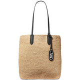 Bolso grande Eliza North/South de Michael Kors, color natural y negro, talla única