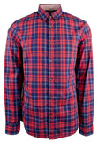 Michael Kors Men's Slim Fit Plaid Cotton Long Sleeve Shirt