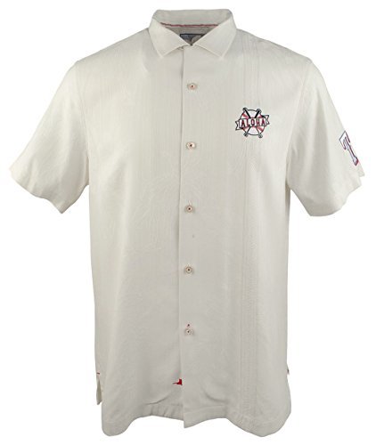 Tommy Bahama MLB Rangers Swing Big Silk Camp Short Sleeve Shirt-R-M