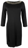 Vestido Darcy de Tommy Bahama con cuentas y mangas 3/4 para mujer, talla extra pequeña, negro