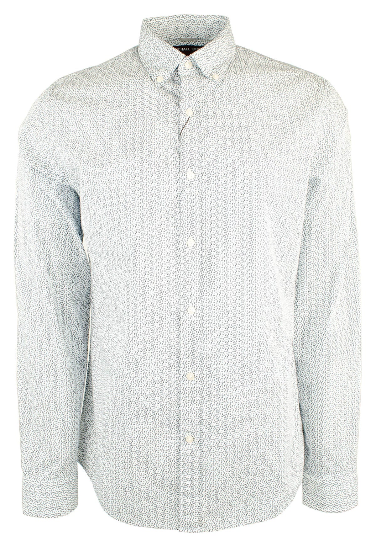 Michael Kors Men's Slim Fit Cotton Long Sleeve Shirt AB XL