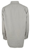 Men's Chambray Slim Fit Button Down Long Sleeve Shirt (XX Large, Grey)