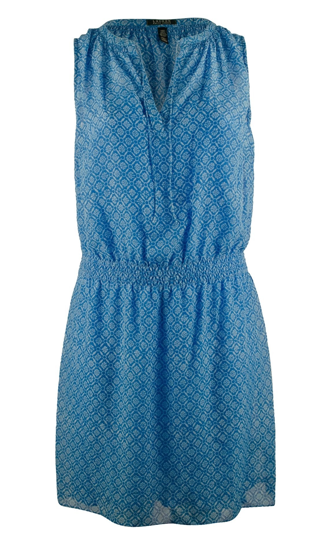 Lauren Ralph Lauren Women's Plus Size Sleeveless Printed Georgette Dress