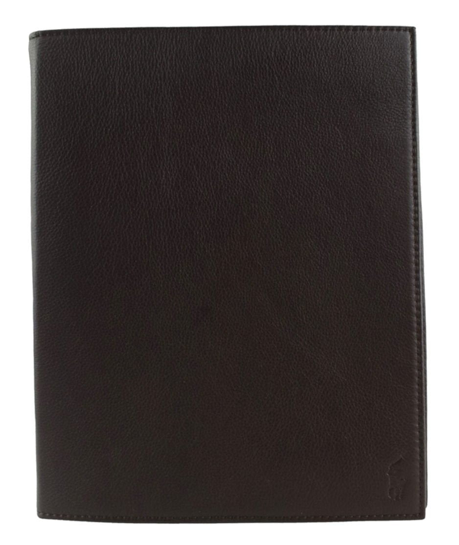 Polo Ralph Lauren Pebbled Leather Media Case-Brown