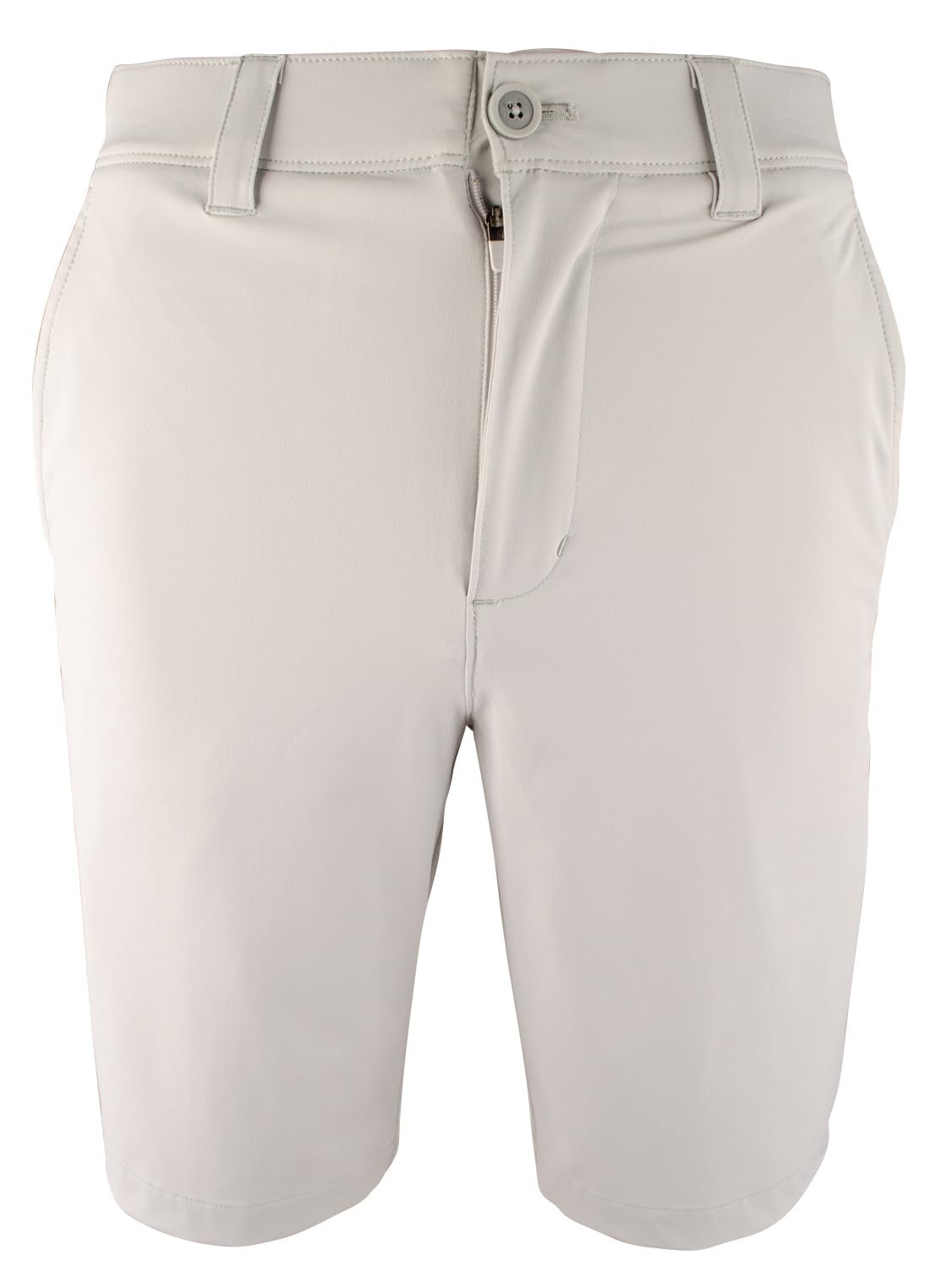 Pantalón corto Southern Tide T3 Birdie Gulf Stretch de parte delantera plana para hombre, gris gaviota, talla 28