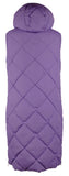 Vince Camuto Women's Collar Belted Wrap Front Coat Purple Small