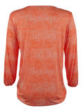 MICHAEL Michael Kors Womens Zephyr Peasant Top Mandarin XS